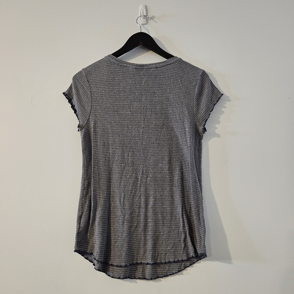 Toad & Co women's Daisy rib ruffle tee - Picture 2 of 10